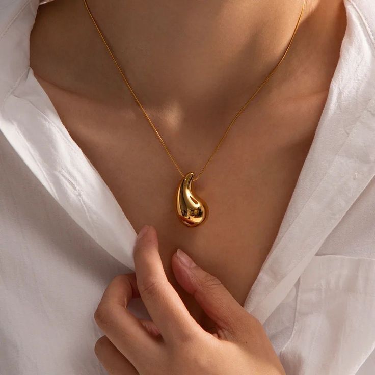 golden drop necklace